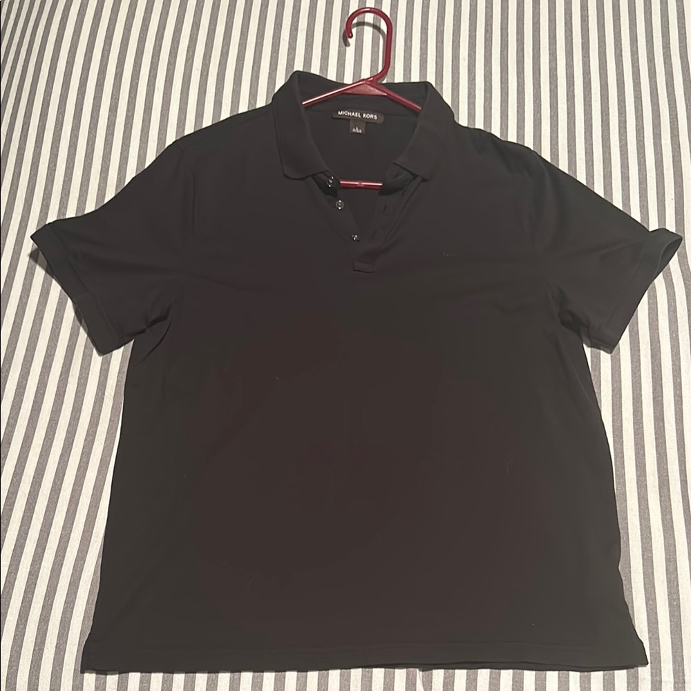 Michael Kors Black Polo Shirt Casual Style